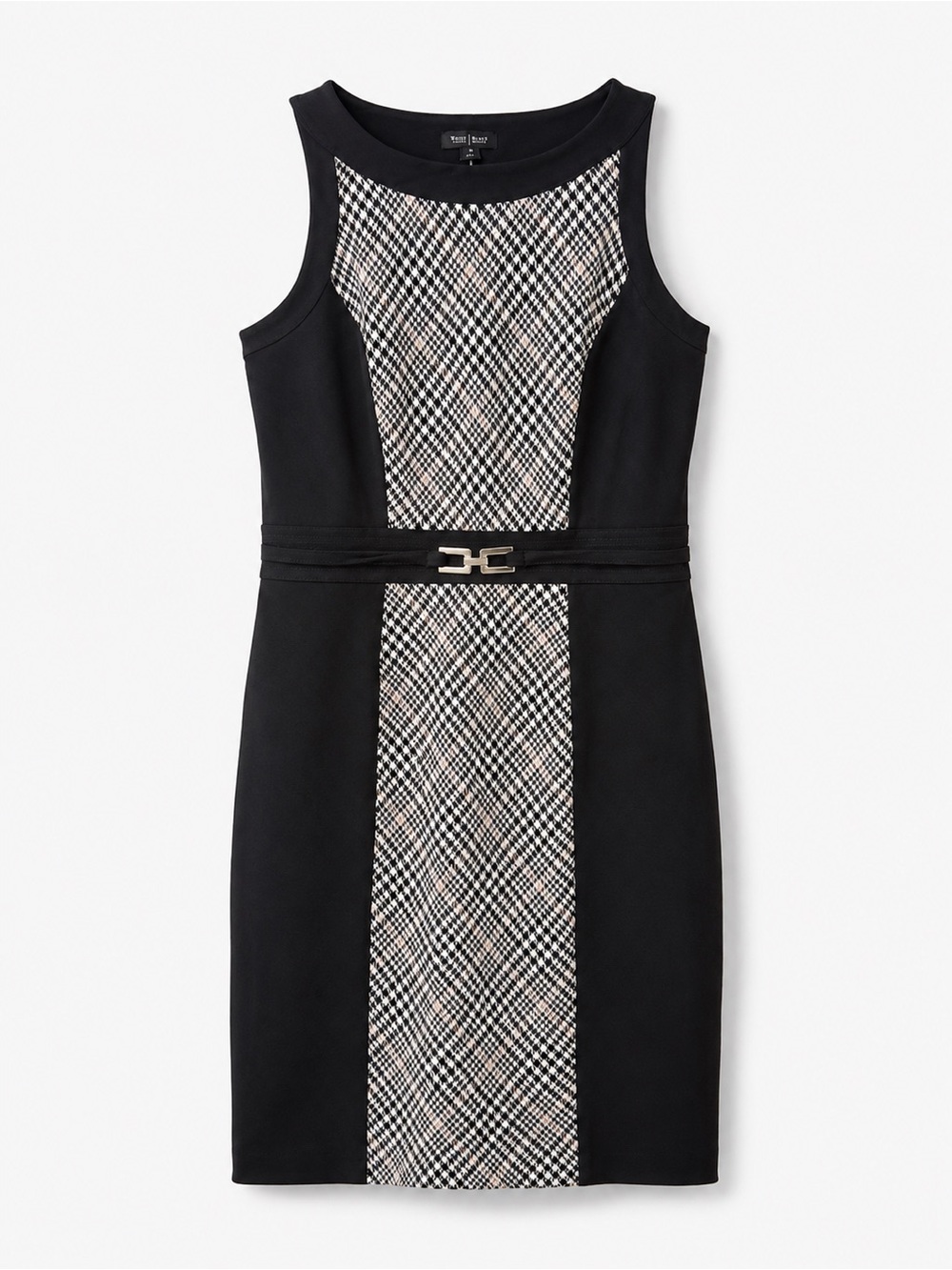 NWT WHBM Houndstooth Sheath Dress Size 14